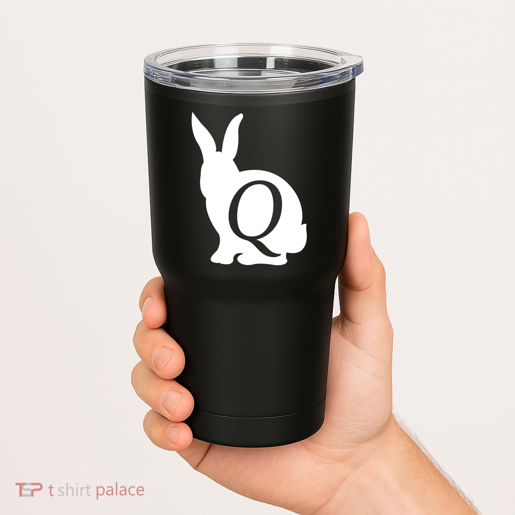 Q-anon Rabbit Logo Tumbler