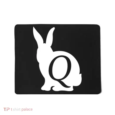 Q-anon Rabbit Logo Mousepad