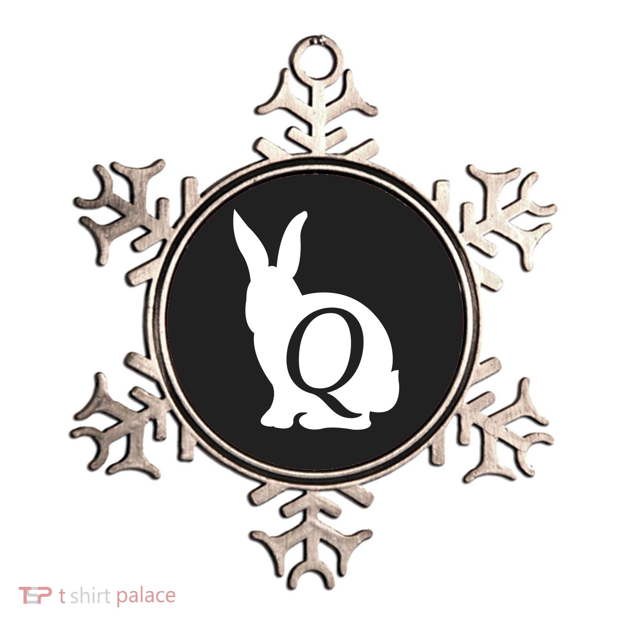 Q-anon Rabbit Logo Ornament