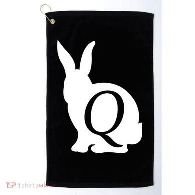 Q-anon Rabbit Logo Golf Towel
