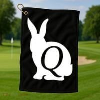 Q-anon Rabbit Logo Golf Towel thumb 1