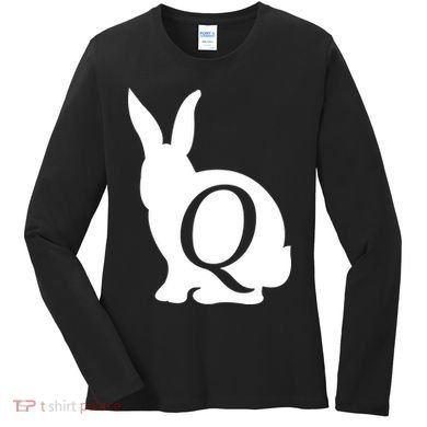 Q-anon Rabbit Logo Women's Long Sleeve Shirt