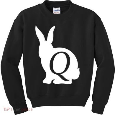 Q-anon Rabbit Logo Kids Sweatshirt
