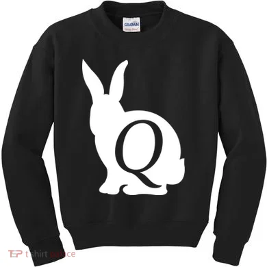 Q-anon Rabbit Logo Kids Sweatshirt