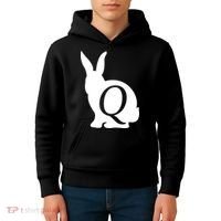 Q-anon Rabbit Logo Kids Hoodie thumb 4