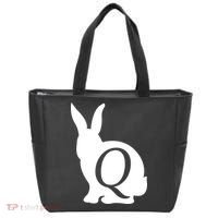 Q-anon Rabbit Logo Tote Bag thumb 0