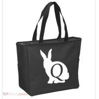 Q-anon Rabbit Logo Tote Bag thumb 2