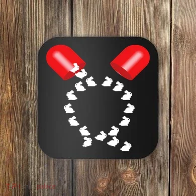 Q Anon Red Pill Qanon Coaster