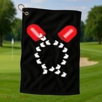 Q Anon Red Pill Qanon Golf Towel thumb 1