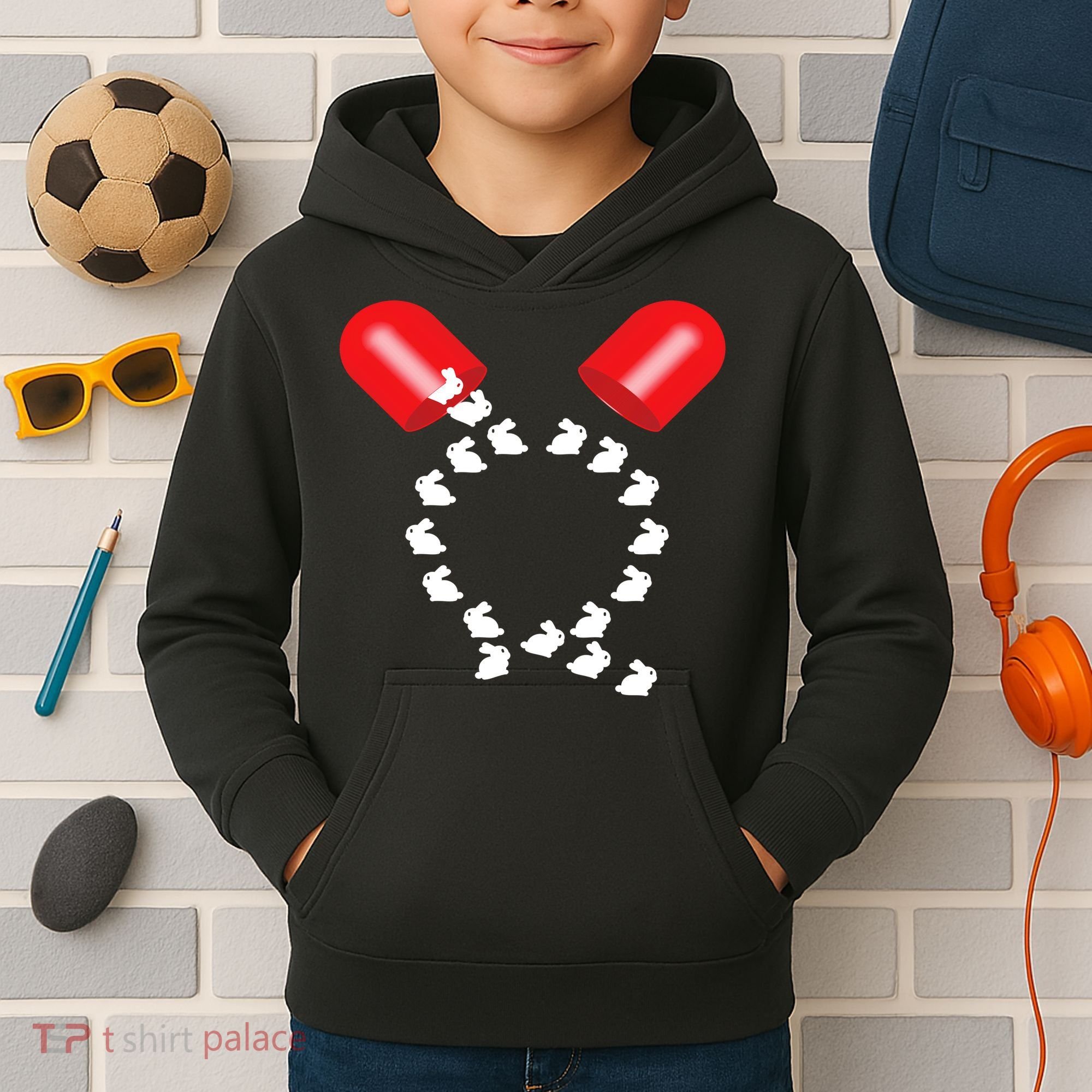 Q Anon Red Pill Qanon Kids Hoodie