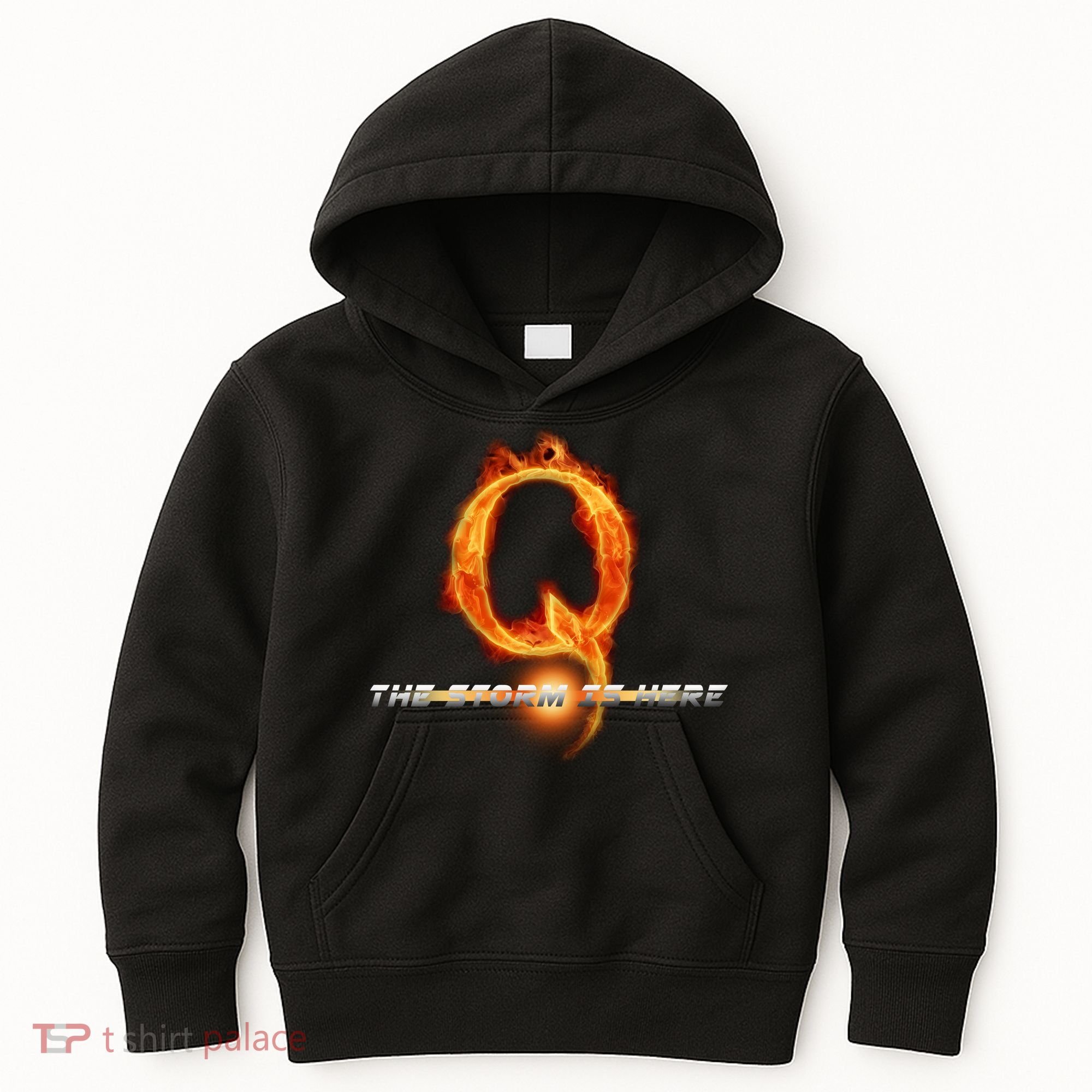 Q-Anon The Storm Is Here Kids Hoodie