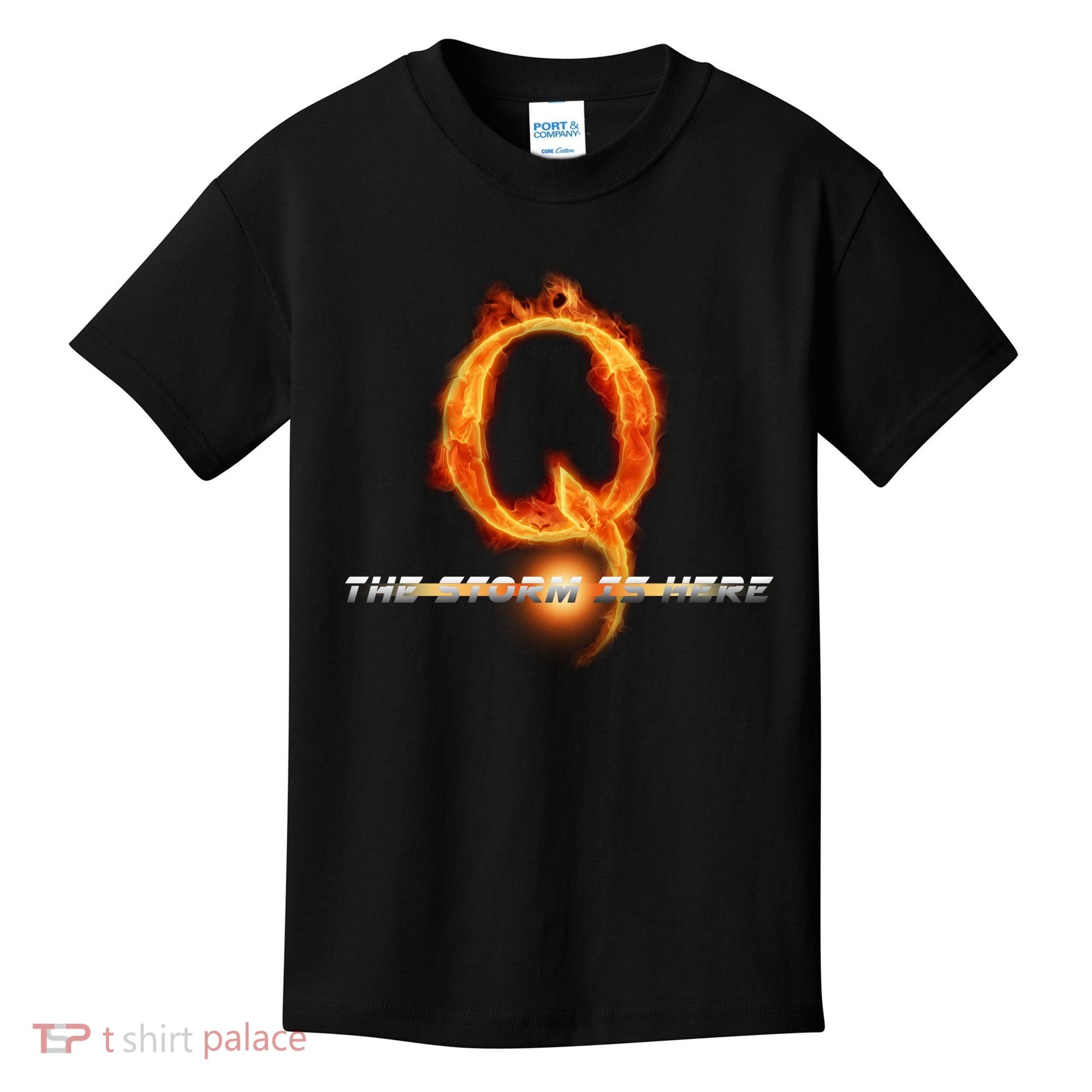 Q-Anon The Storm Is Here Kids T-Shirt