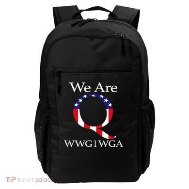Q Anon We Are WWG1WGA Qanon Backpack