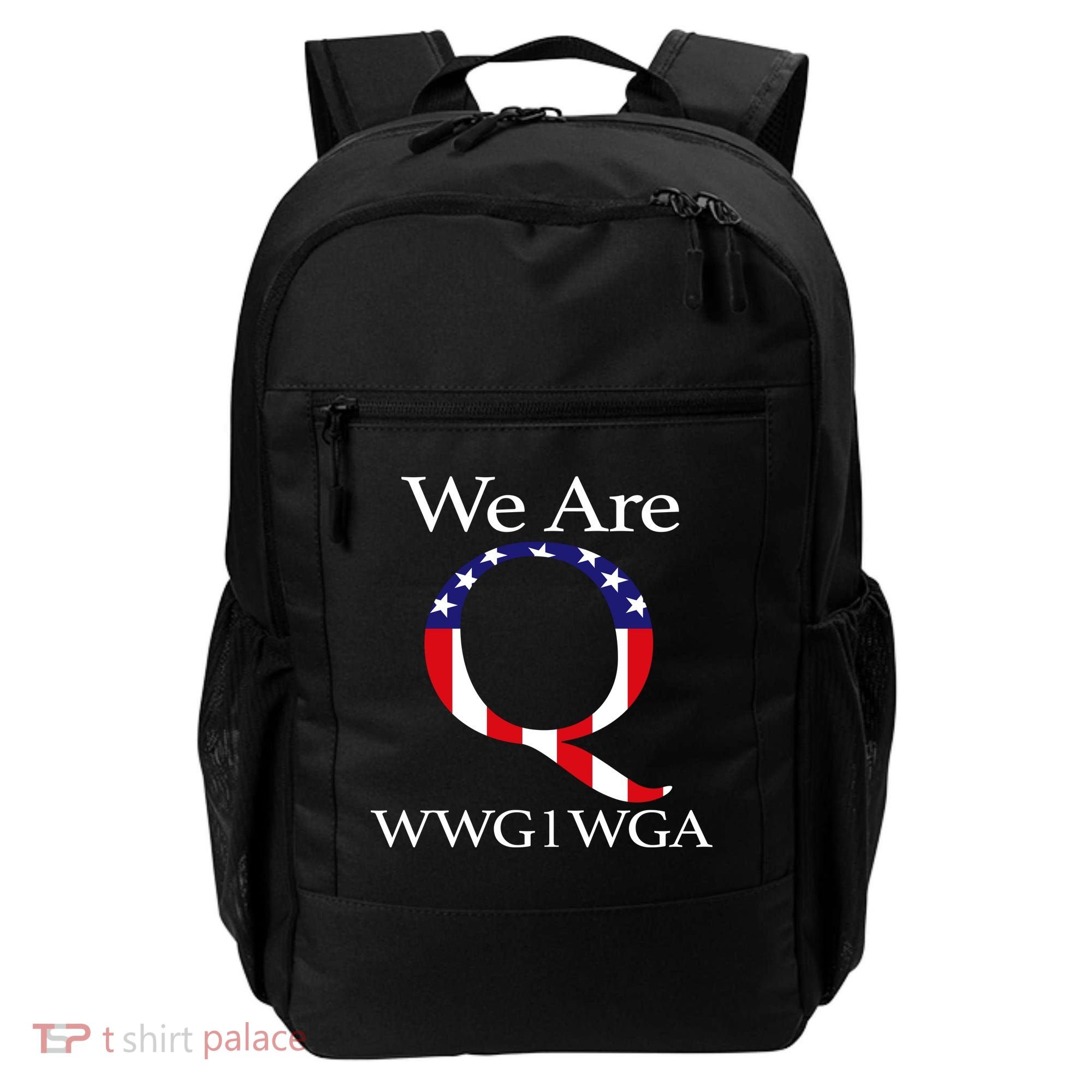 Q Anon We Are WWG1WGA Qanon Backpack