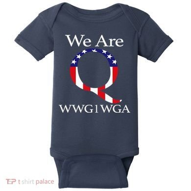 Q Anon We Are WWG1WGA Qanon Baby Bodysuit