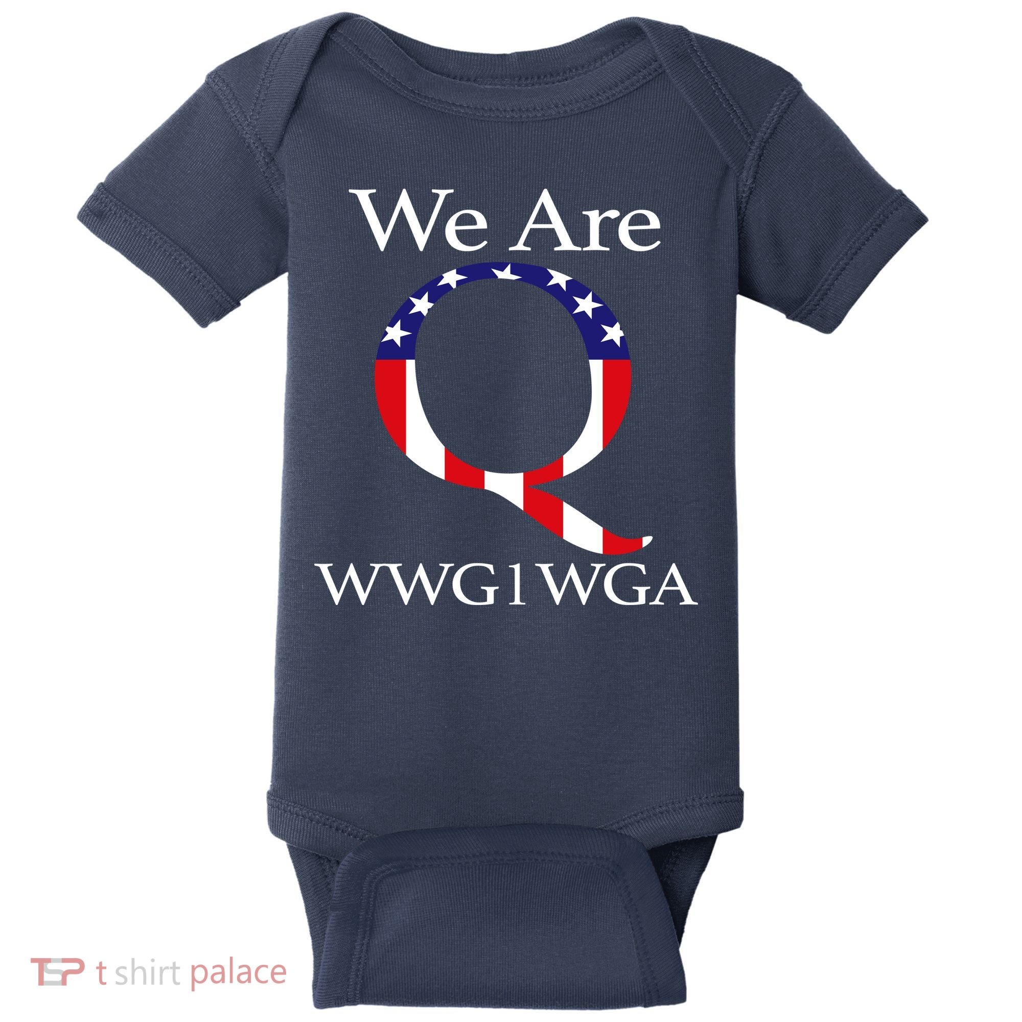 Q Anon We Are WWG1WGA Qanon Baby Bodysuit