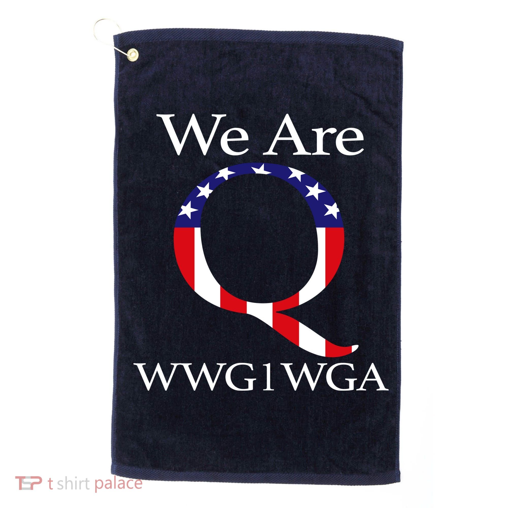 Q Anon We Are WWG1WGA Qanon Golf Towel