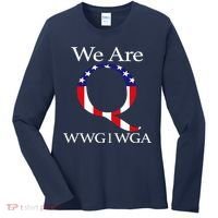 Q Anon We Are WWG1WGA Qanon Women's Long Sleeve Shirt thumb 0