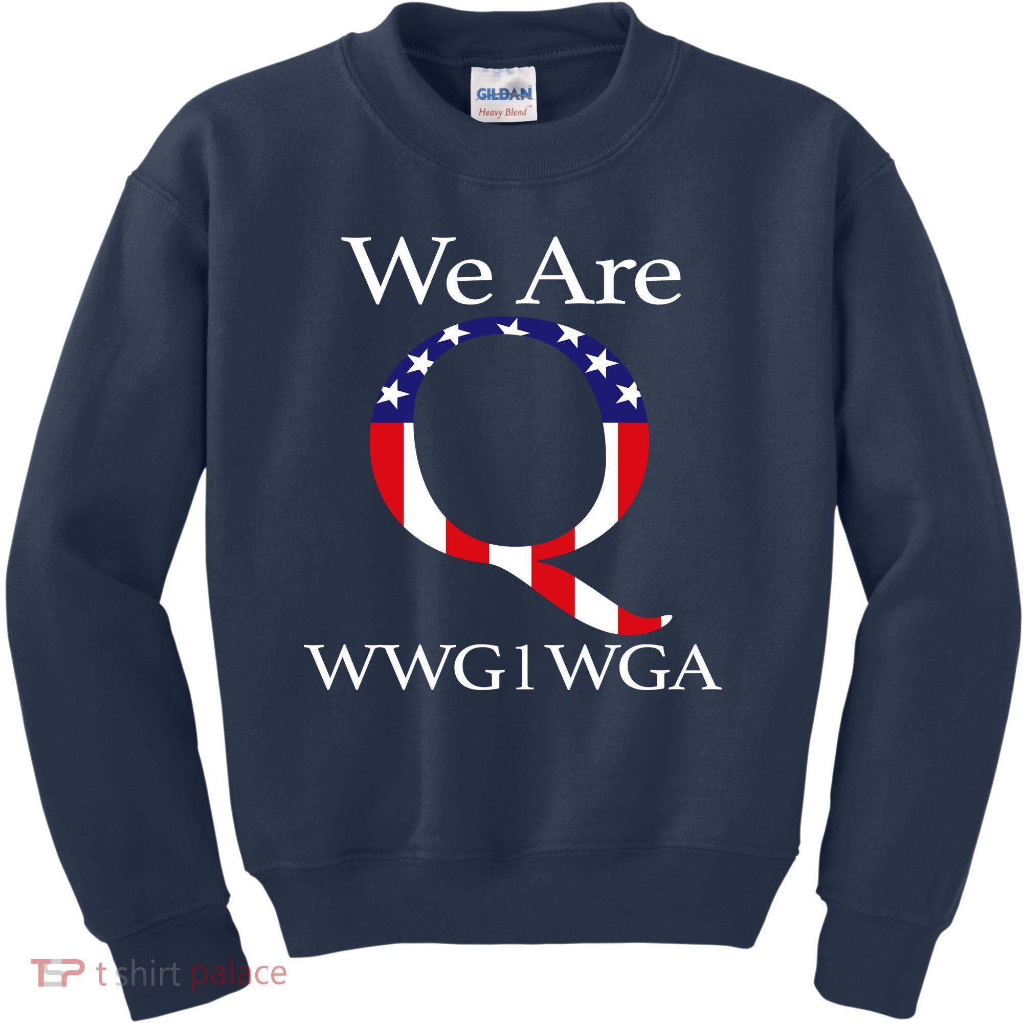 Q Anon We Are WWG1WGA Qanon Kids Sweatshirt
