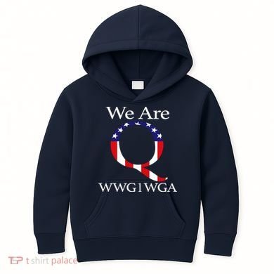 Q Anon We Are WWG1WGA Qanon Kids Hoodie