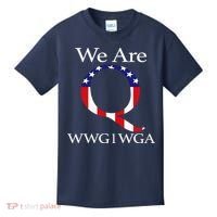 Q Anon We Are WWG1WGA Qanon Kids T-Shirt thumb 0