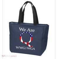 Q Anon We Are WWG1WGA Qanon Tote Bag thumb 3