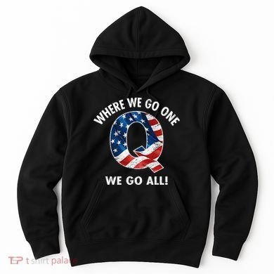 Q Anon Where We Go One We Go All  Hoodie