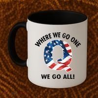 Q Anon Where We Go One We Go All  Coffee Mug thumb 2