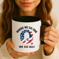 Q Anon Where We Go One We Go All  Coffee Mug thumb 3