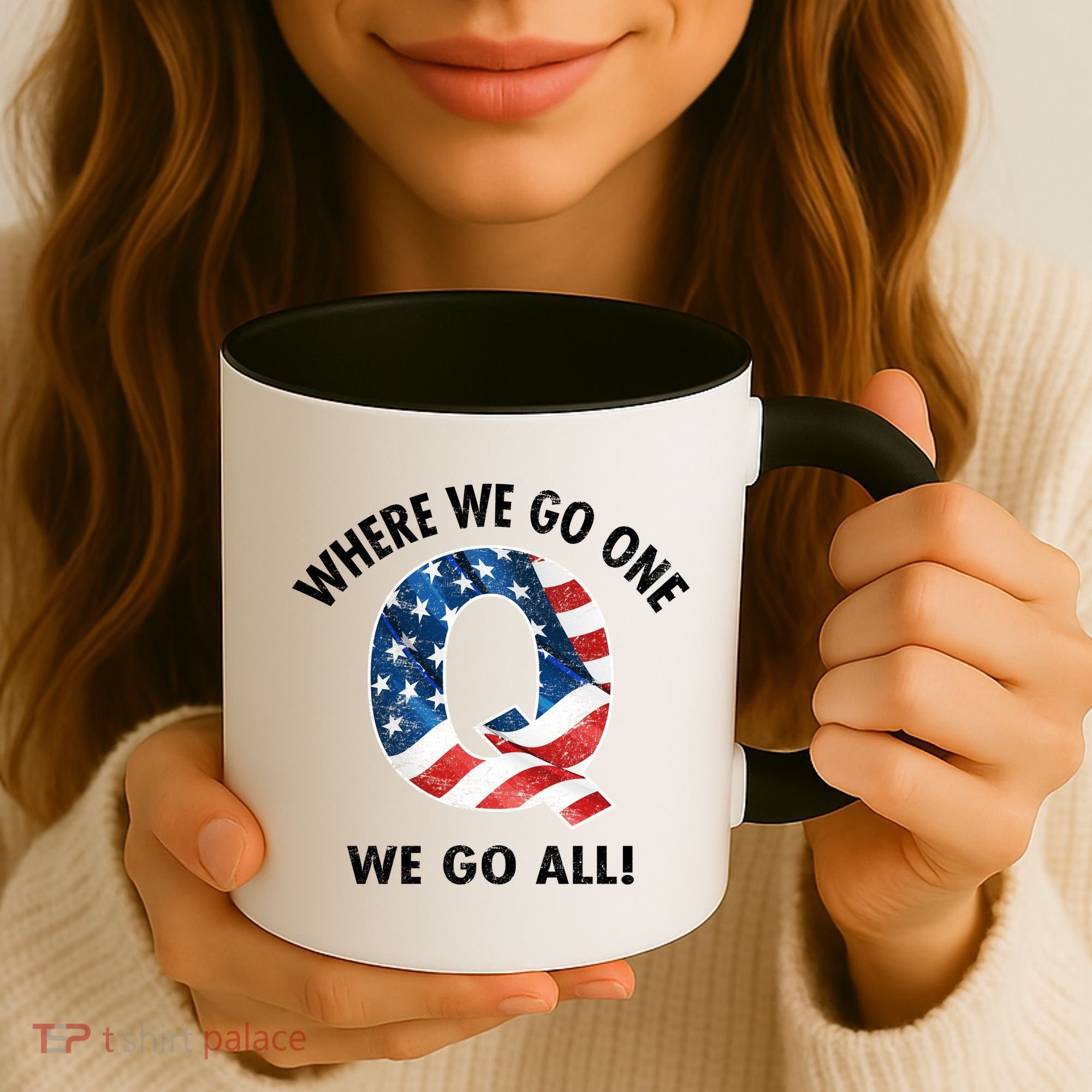 Q Anon Where We Go One We Go All  Coffee Mug