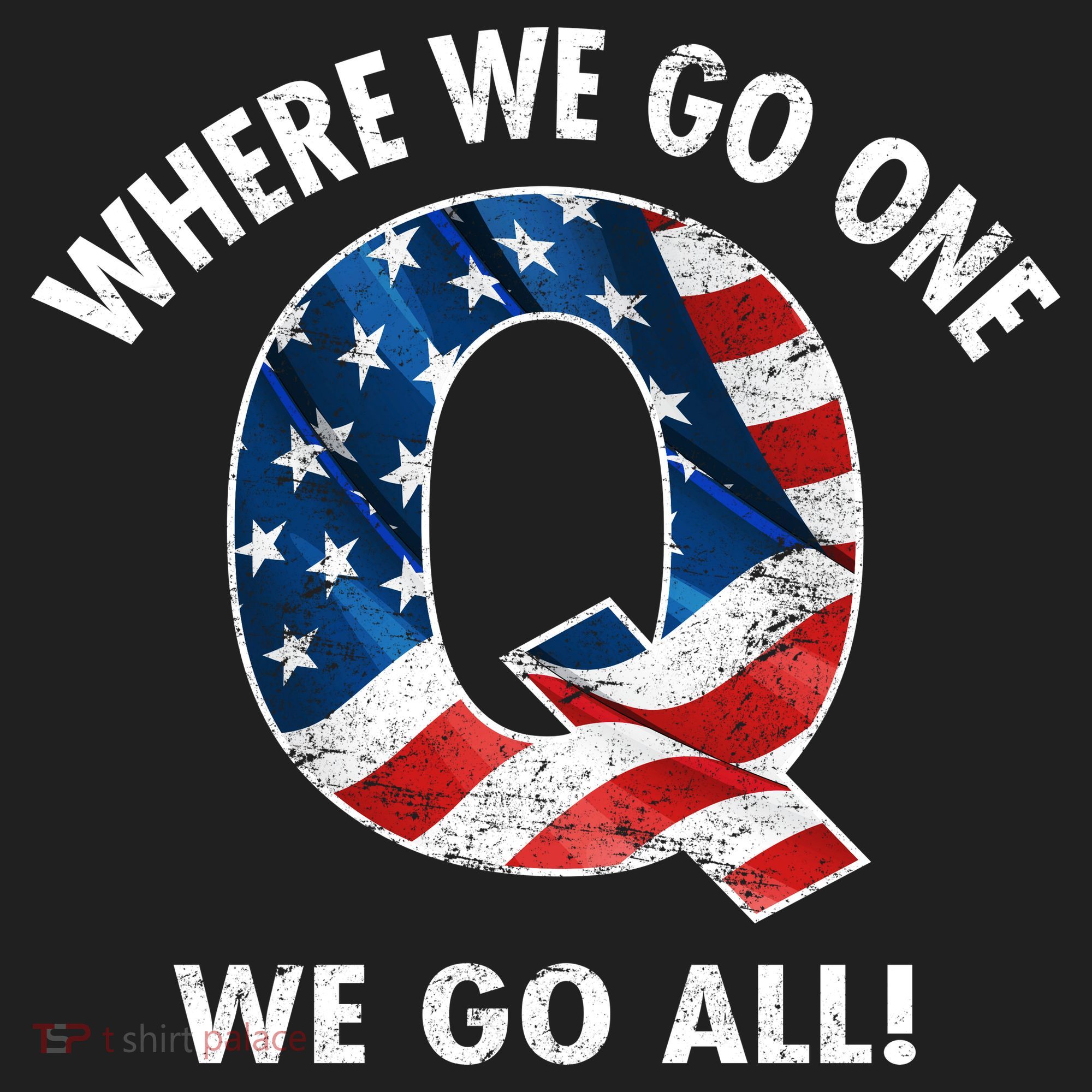 Q Anon Where We Go One We Go All  Beanie