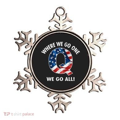 Q Anon Where We Go One We Go All  Ornament