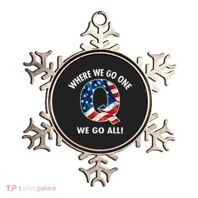 Q Anon Where We Go One We Go All  Ornament