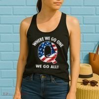 Q Anon Where We Go One We Go All  Women's Tank Top thumb 2