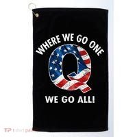 Q Anon Where We Go One We Go All  Golf Towel thumb 0