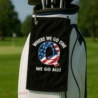 Q Anon Where We Go One We Go All  Golf Towel thumb 2