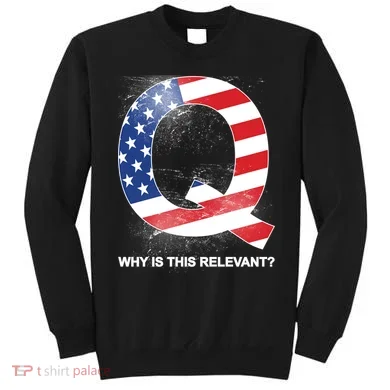 Q Anon Why Is this Relevant Sweatshirt