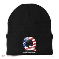 Q Anon Why Is this Relevant Beanie thumb 0