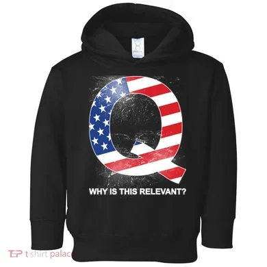 Q Anon Why Is this Relevant Toddler Hoodie