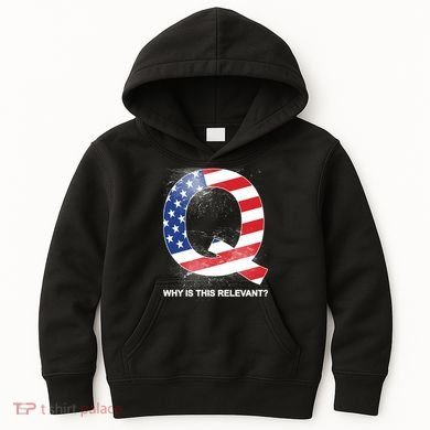 Q Anon Why Is this Relevant Kids Hoodie