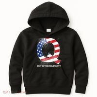 Q Anon Why Is this Relevant Kids Hoodie thumb 0