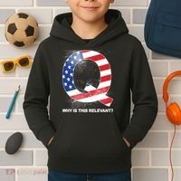 Q Anon Why Is this Relevant Kids Hoodie thumb 2
