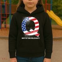 Q Anon Why Is this Relevant Kids Hoodie thumb 3
