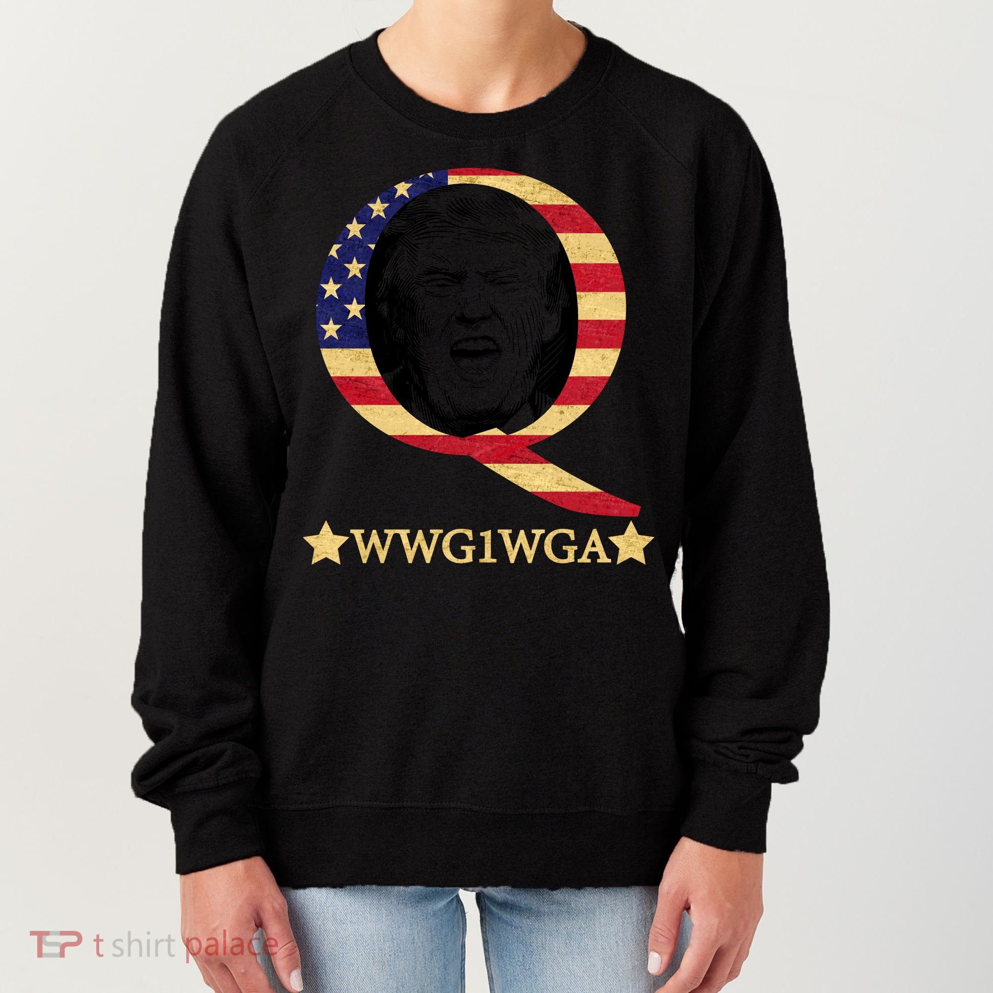 Q-Anon WWG1WGA Trump Great Awaking  Women's Sweatshirt