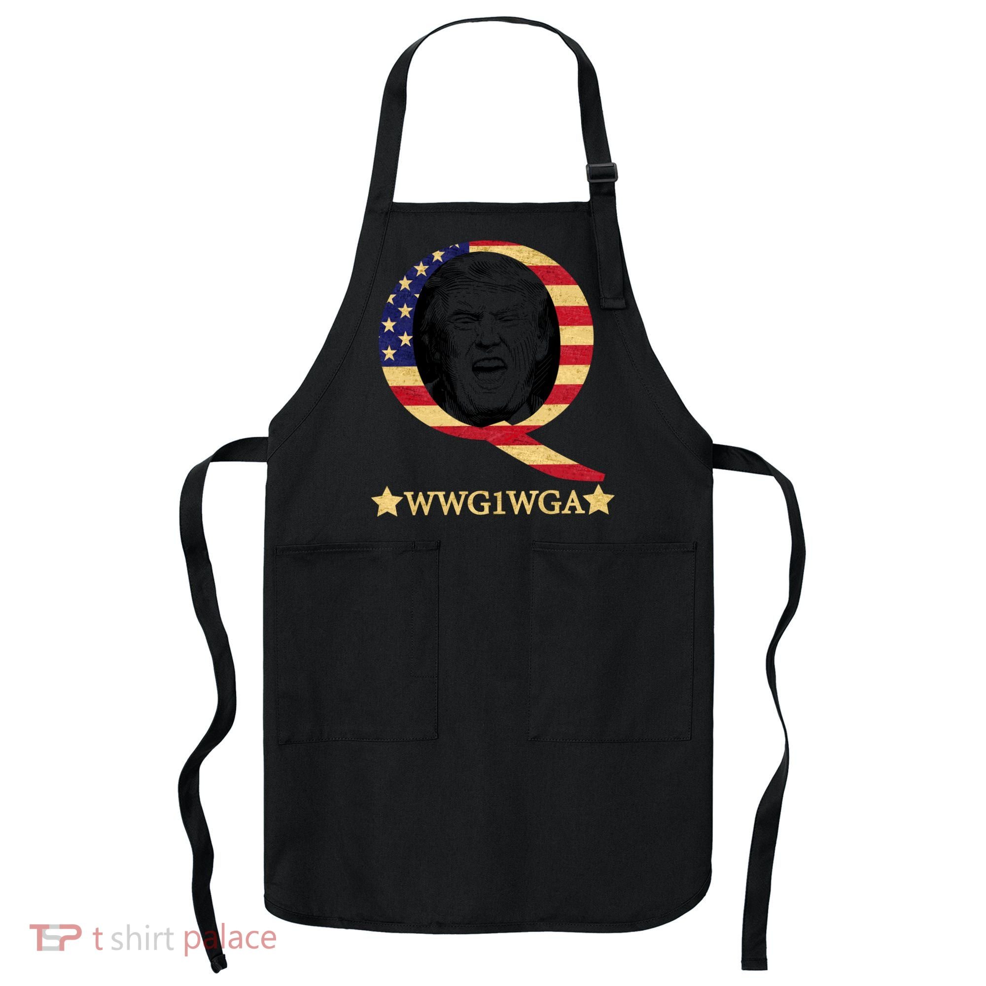 Q-Anon WWG1WGA Trump Great Awaking  Apron