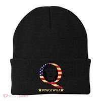 Q-Anon WWG1WGA Trump Great Awaking  Beanie thumb 0