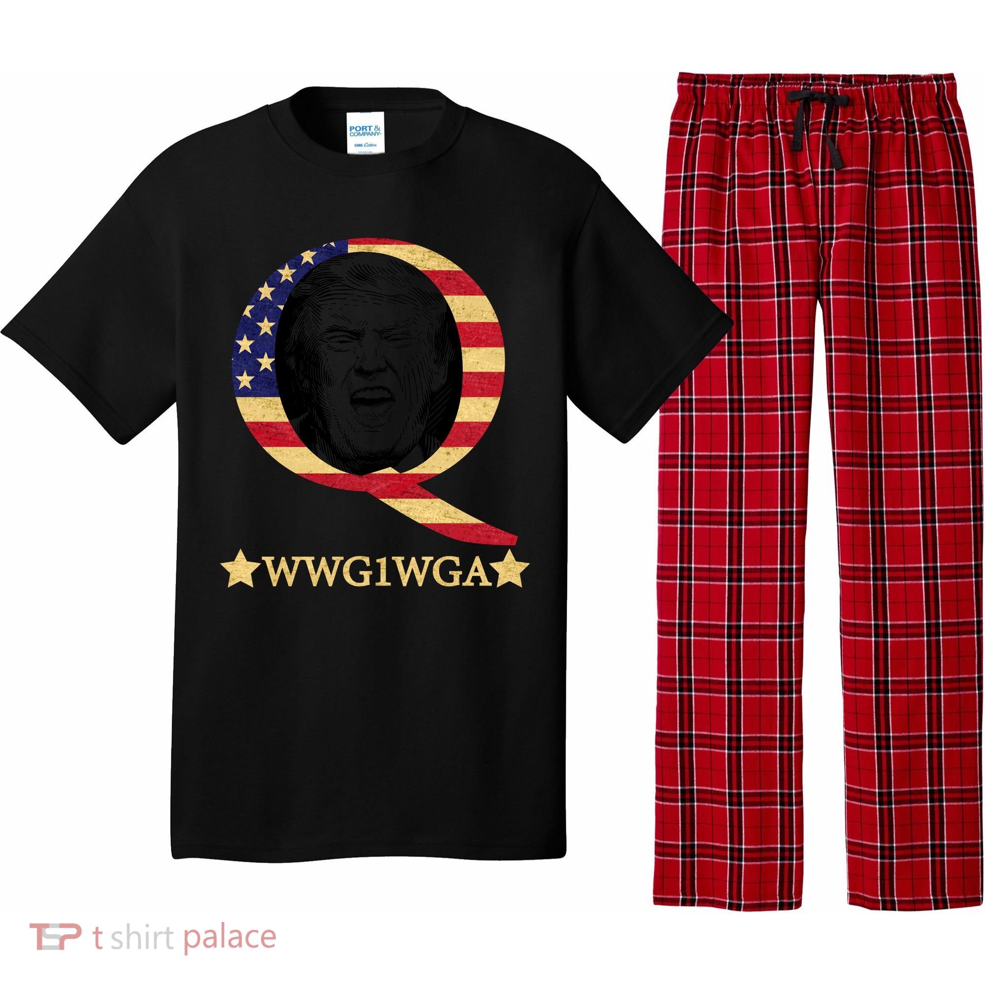 Q-Anon WWG1WGA Trump Great Awaking  Pajama Set