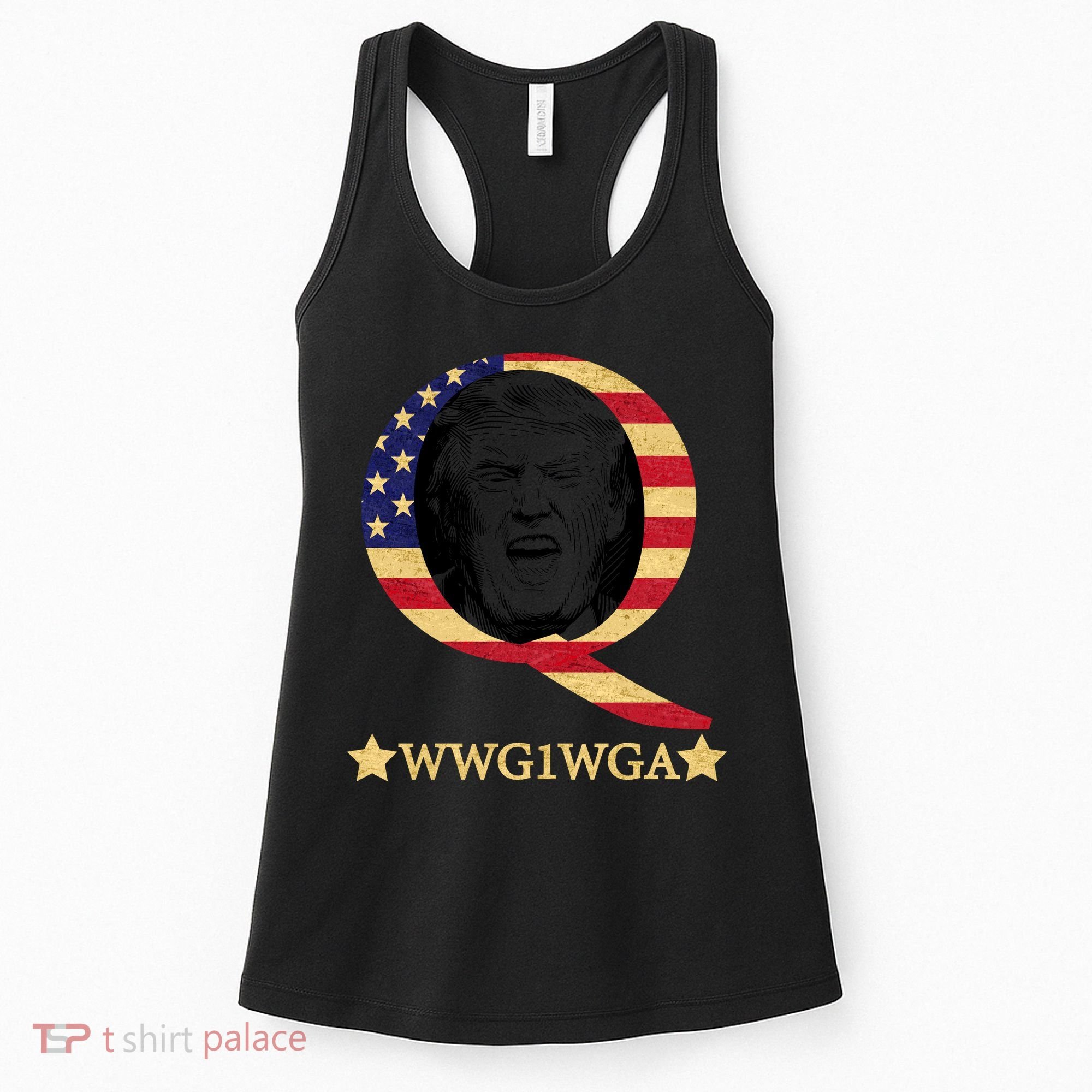 Q-Anon WWG1WGA Trump Great Awaking  Women's Tank Top