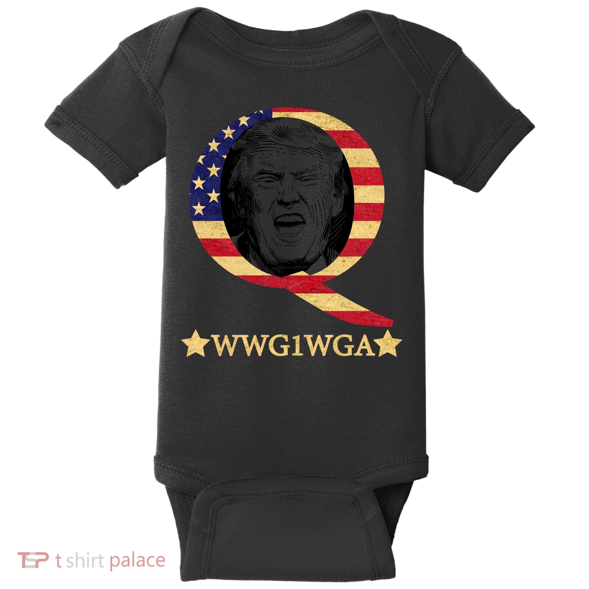Q-Anon WWG1WGA Trump Great Awaking  Baby Bodysuit
