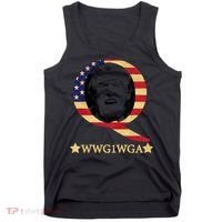 Q-Anon WWG1WGA Trump Great Awaking  Tank Top thumb 0